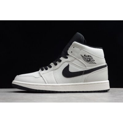 Nike Air Jordan 1 Mid Se Beyaz / Siyah Basketbol Ayakkabısı Türkiye - GSDI4A3R